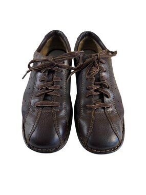 Born Brown Leather Lace-Up Casual Shoes Men's Size 9.5 Comfortable & Durable